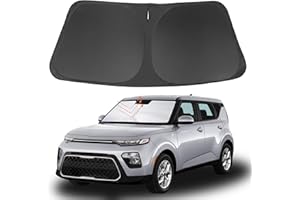 YYCKE Windshield Sun Shade Accessories Compatible with 2020 2021 2022 2023 2024 Soul for Kia Foldable Sunshade Sun Visor Blocks UV