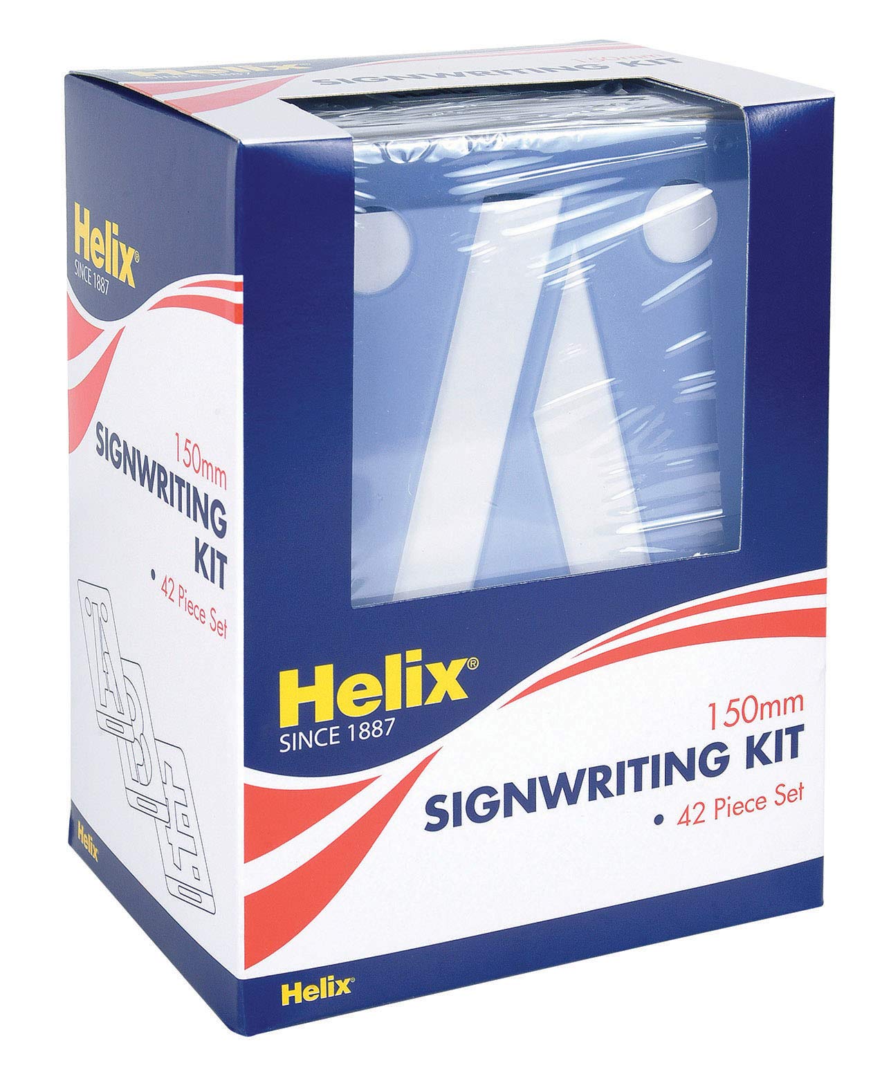 Helix H70020 6 inch 150mm Letter Stencil and Signwriting Kit
