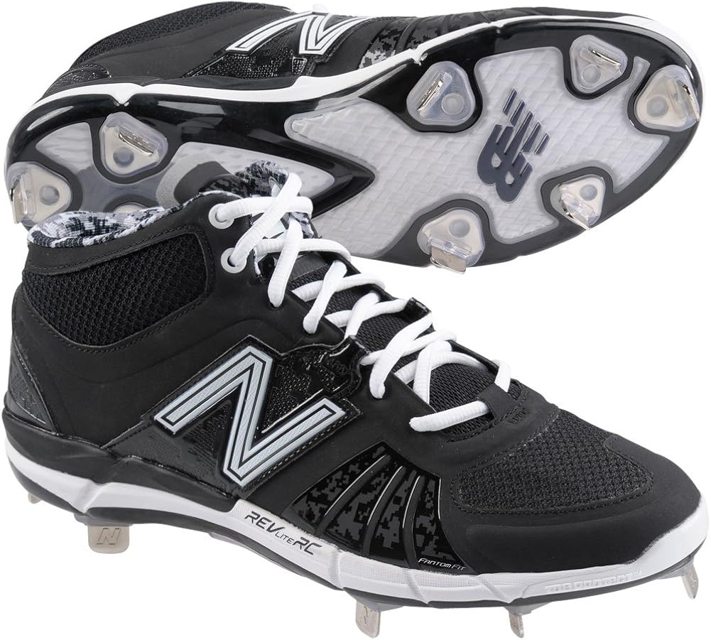 black and white new balance cleats