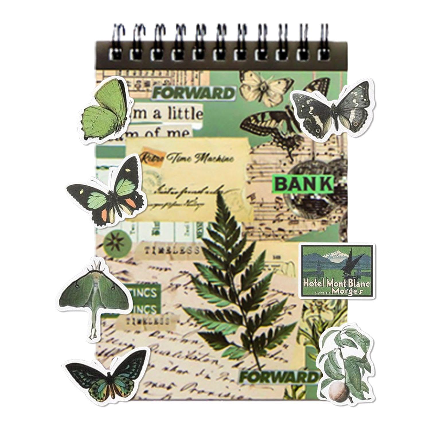 EOWVISN 50 Retro Stickers, Decorative Stickers, Diy Decorations, Exquisite Stickers For Decorating Diaries, Scrapbooks, Calendars, Etc.