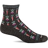 Sockwell Women's Roots Quarter Sock, Charcoal - S/M