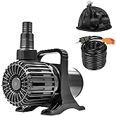 OYO WATER Outdoor 1800Gph-100W 32.8FT Small-Pond Water-fall & Kio Fish Fountain-s &Garden Pump Submersible IPX8: Long 32.8FT 