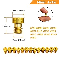 YGQ 24Pcs Carburetor Main Pilot Jet Kit for Nibbi