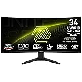 MSI MAG 346CQ 34-inch 3440 x 1440 (UWQHD) Gaming