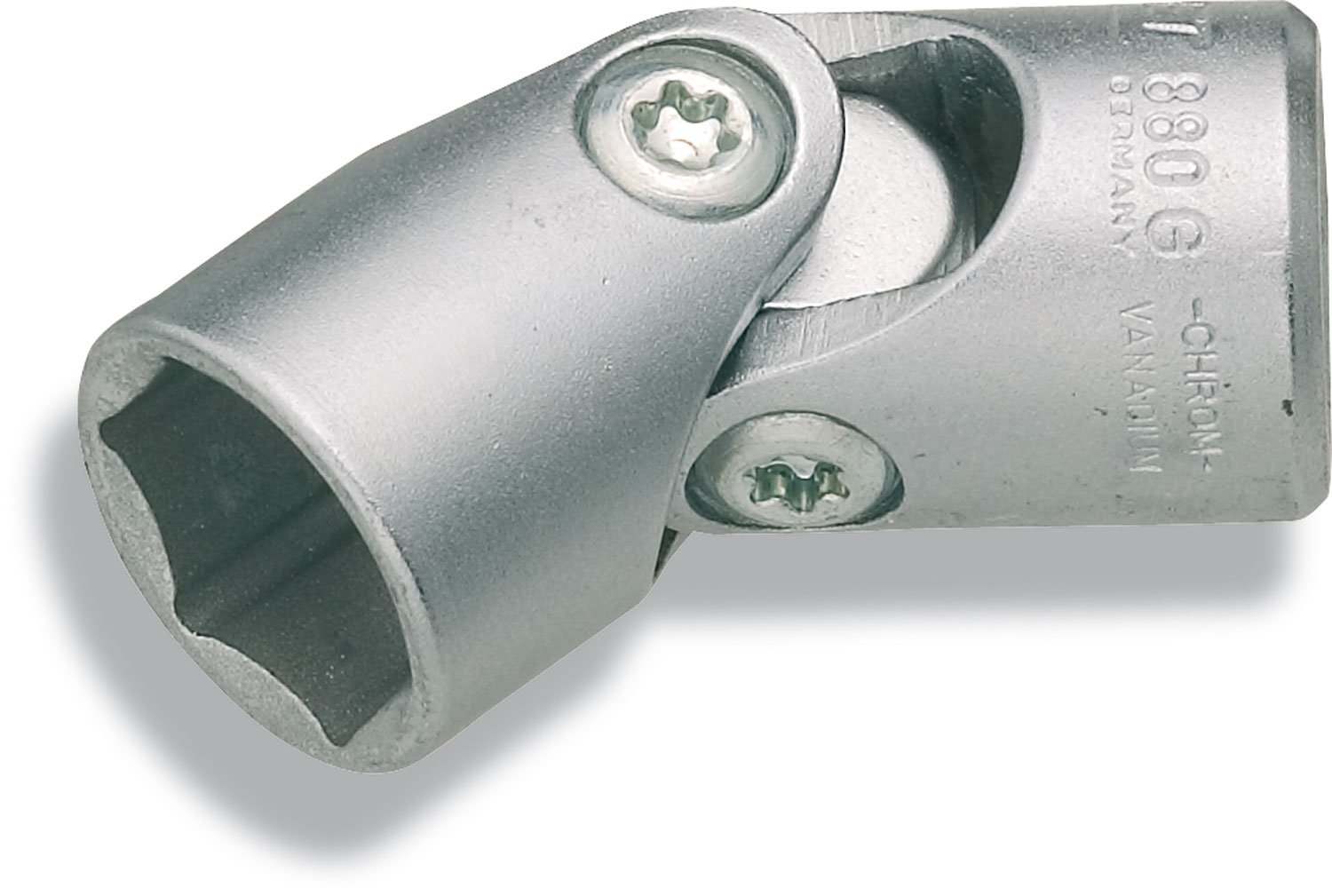 HAZET 880G-19 48 mm Joint Traction Profile Socket - Chrome-Plated/Polished