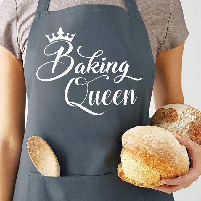 Baking Queen Apron, Baking Gifts for Bakers, Cute Baking Aprons for