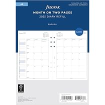 Agenda Semainier Filofax 2026 Format A5 - Recharge Avec QR Codes Pour Synchronisation Smartphone