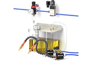 MEFAPE Misting Spray System for Cutting Machine, with Pump and Solenoid Valve Filter, Mist Coolant Lubrication Spray System, for Metal Cutting Engraving Lathe Milling CNC Machine