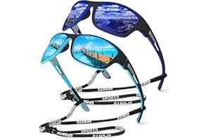 KUGUAOK Polarized Sports Sunglasses for Men Driving Cycling Fishing Sun Glasses 100% UV Protection Goggles