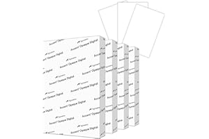 Accent Opaque 11” x 17” White Cardstock Paper, 100lb, 271gsm – 800 Sheets (4 Reams) – Premium Smooth Heavy Cardstock, Printer Paper for Invitations, Cards, Menus, Business Cards – 188093C