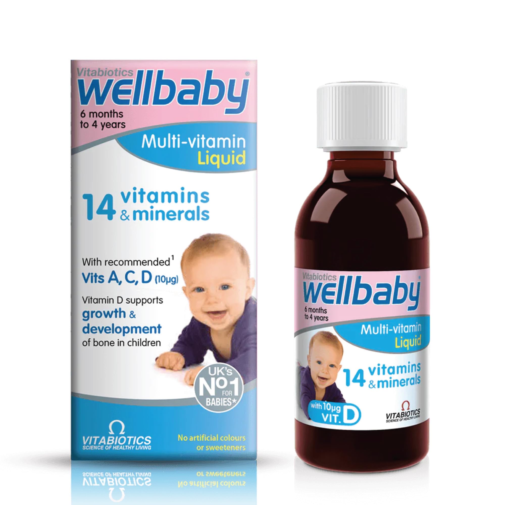 Vitabiotics Wellbaby Multi-Vitamin Liquid, 150ml, (Pack of 1)