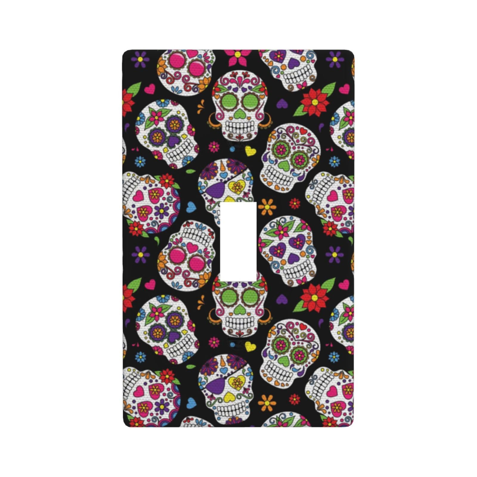 Dead Sugar Skull Single Toggle Light Switch Cover