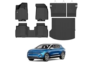 Floor Mats Custom Fit for Equinox EV 2026 2025 2024 (Non Fuel/Gas) Trunk Mat with Backrest Mat All Weather TPE Cargo Liner Fu