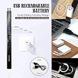 Zanmuk Candle Lighter Electric USB Plasma Arc Lighter Grey view 3