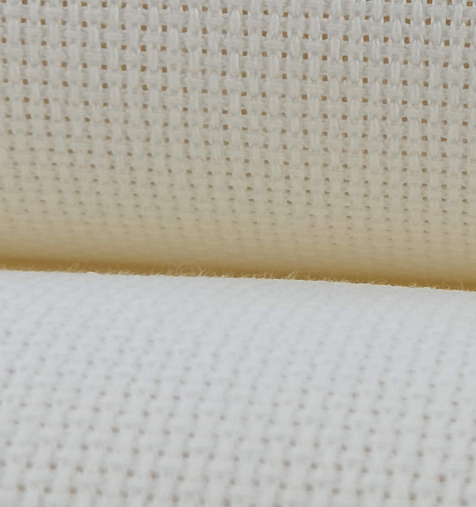KCS 16CT Counted Cotton Cross Stitch Aida Cloth Fabric (Cream, 59" x 1 Yard) — image 1