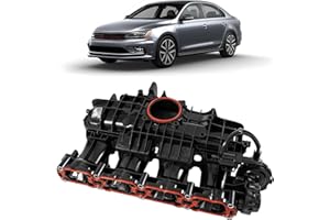 loosoo Engine Intake Manifold with Solenoid Valve & Sensor Compatible with VW Jetta/Beetle/Passat/Golf/SportWagen 1.8L 2.0L 2013-2019 Replace 06L133201AS 06L133201AB 06L133201FB