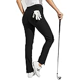 Willit Women's Golf Pants 3 Pockets Stretch Casual Pull on Pants Quick Dry Hiking Travel Pants