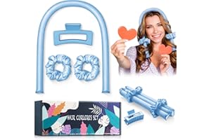 PINTAUR High Resilience Sponge Heatless Hair Curler, Heatless Curling Rod Headband, Soft and Comfortable Sleep Silk No Heat C