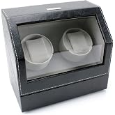 Heiden Watch Winder for Automatic Watches, Watch Winder for Rolex, Dual Watch Winder Japanese Motor - Zero Magenetization