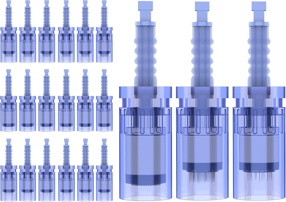 21Pcs Microneedling Replacement Cartridges for Dr Pen A6|Home Skincare | 7x36Pin,7x12Pin,7xRound Nano|0.25mm