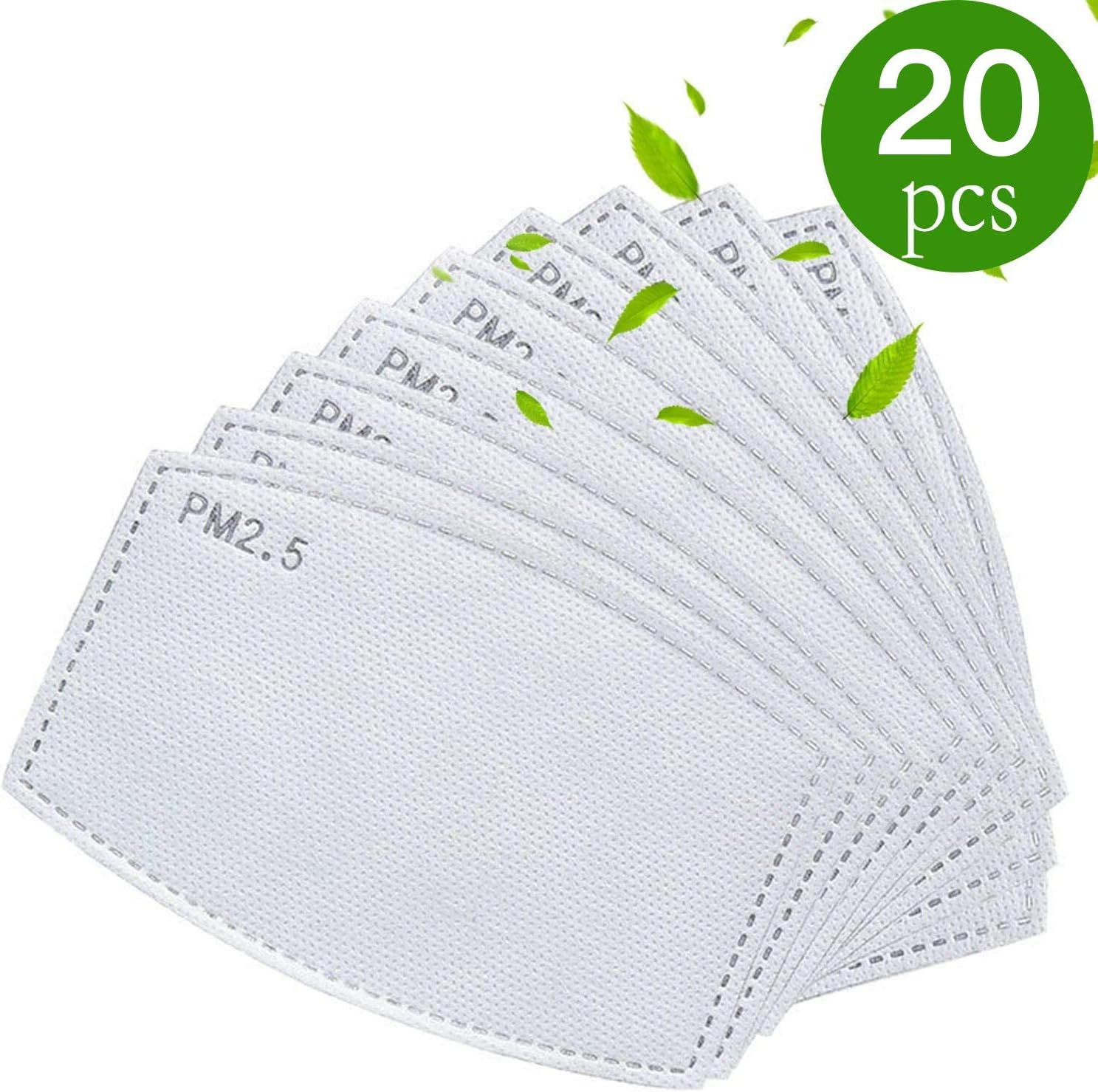 PM2.5 Activated Carbon Filter - 5 Layers Replaceable Anti Haze Filter PM2.5 Replaceable Filters (20)