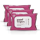 Goodwipes Flushable & Plant-Based Wipes with Botanicals | Dispenser for At-Home Use | Rosewater with Aloe Septic and Sewer Sa
