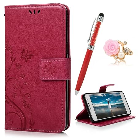 YOKIRIN Grand Prime G5308 G530 Wallet Case Schmetterling Flip Hülle Schutzhülle PU Leder Handytasche Bookstyle Stand Kartenfä