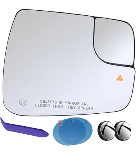 Spiegelglas Voor Dodge Voor Ram 1500 2500 2019 2020 2021 2022 Verwarmde Wing Spiegel Glas Links Rechts Auto Achteruitkijkspiegel 68402095AA/68402094AA Buitenspiegel Glas (Color : Right