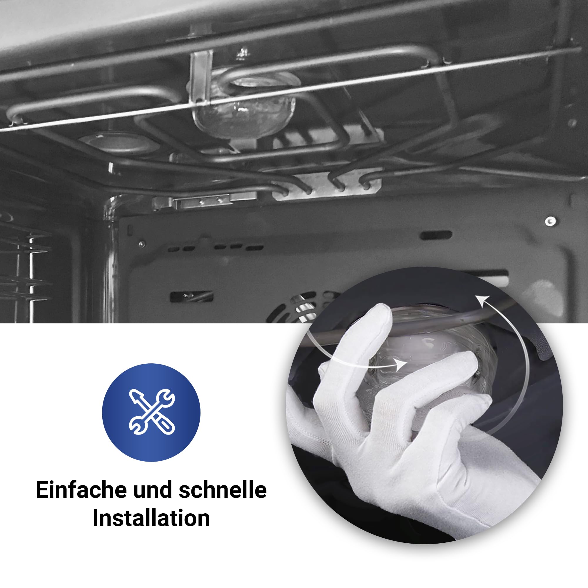 VIOKS Lampenglas Lampenkalotte Ersatz für Bosch Siеmens 00647309 647309 5