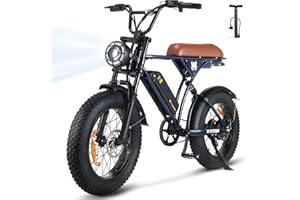 CYCROWN Electric Bike for Adults,Peak 1000W/1500W Motor,20/28MPH 55-150Mile ebikes for Adults with 10.4AH/13AH/26AH Battery,20" Fat Tire Electric Dirt Bike Commuting Off Road Ebike, UL2849