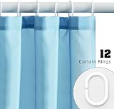 Furlinic Shower Curtain 94x78 Extra Long Waterproof Weighted Bottom view 5