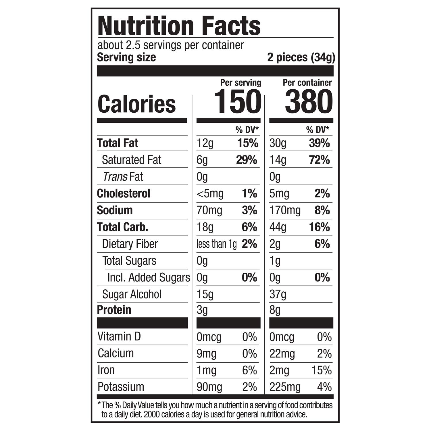 32 Reese's Cups Nutrition Label Label Design Ideas 2020