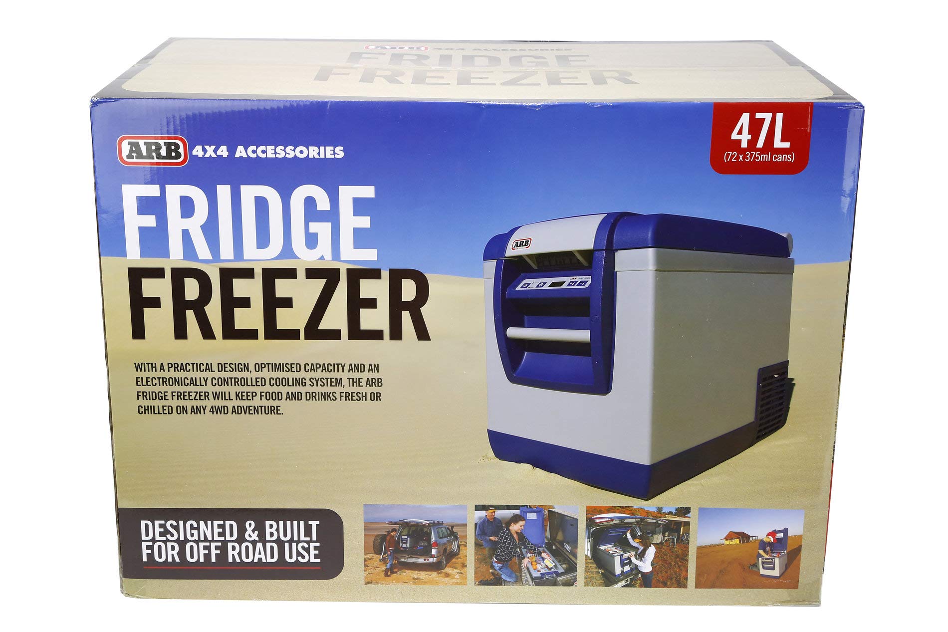 ARB Portable Fridge Freezer 50 Quarts Electric Powered 12V/110V For Car, Boat, Truck, SUV, RV