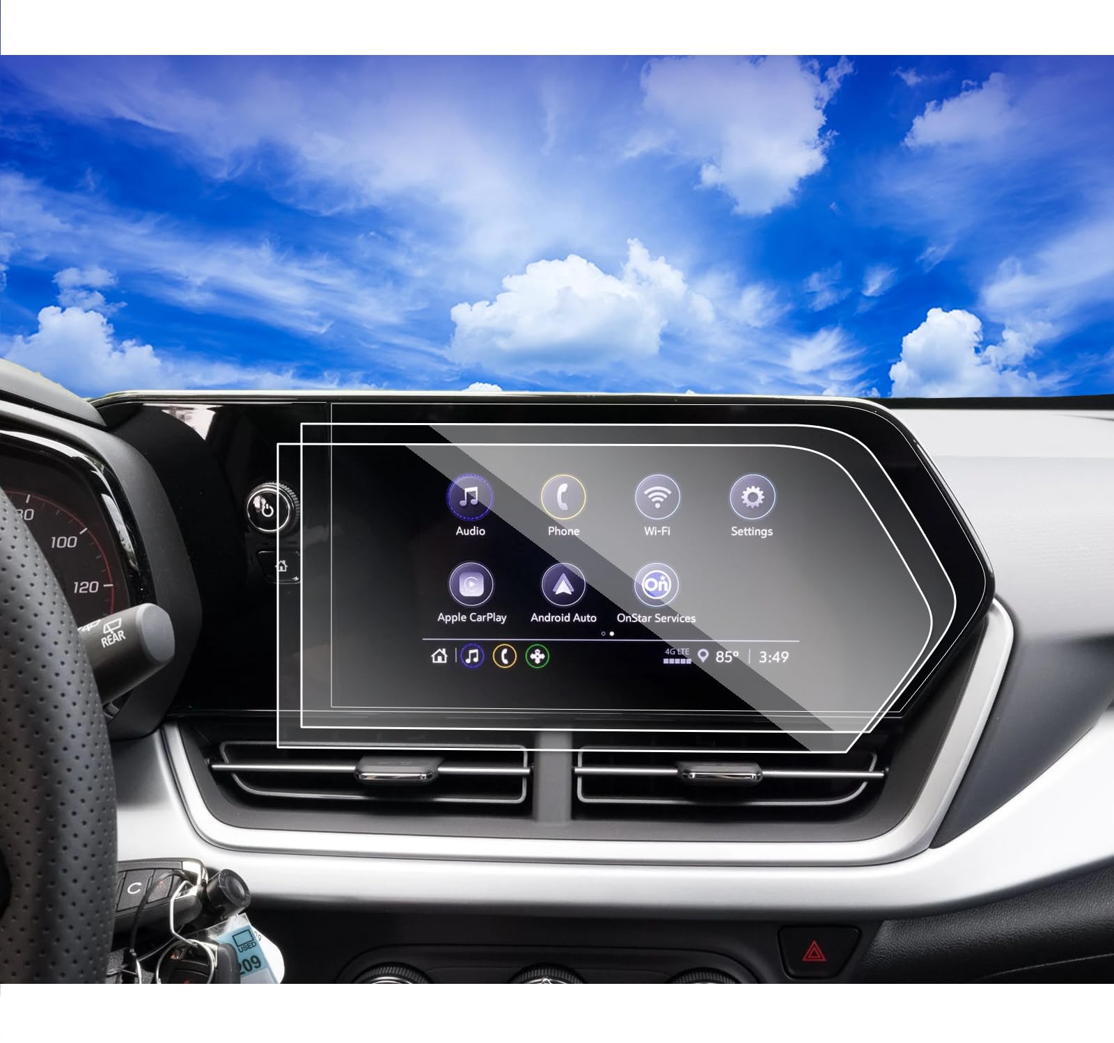 XXCIWP 2Pack 2025 2024 Chevy Trax Screen Protector