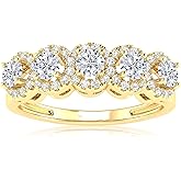 Houston Diamond 1 Carat (ctw) LAB GROWN Diamond Wedding Band Ring (D-E Color VS1-VS2 Clarity)