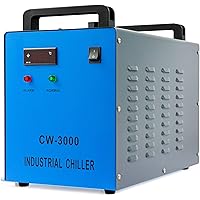 OMTECH 9L Industrial Water Chiller 2.6gpm Water Cooling System CW-3000 Water Cooler for 40W K40 CO2 Laser Engraving…