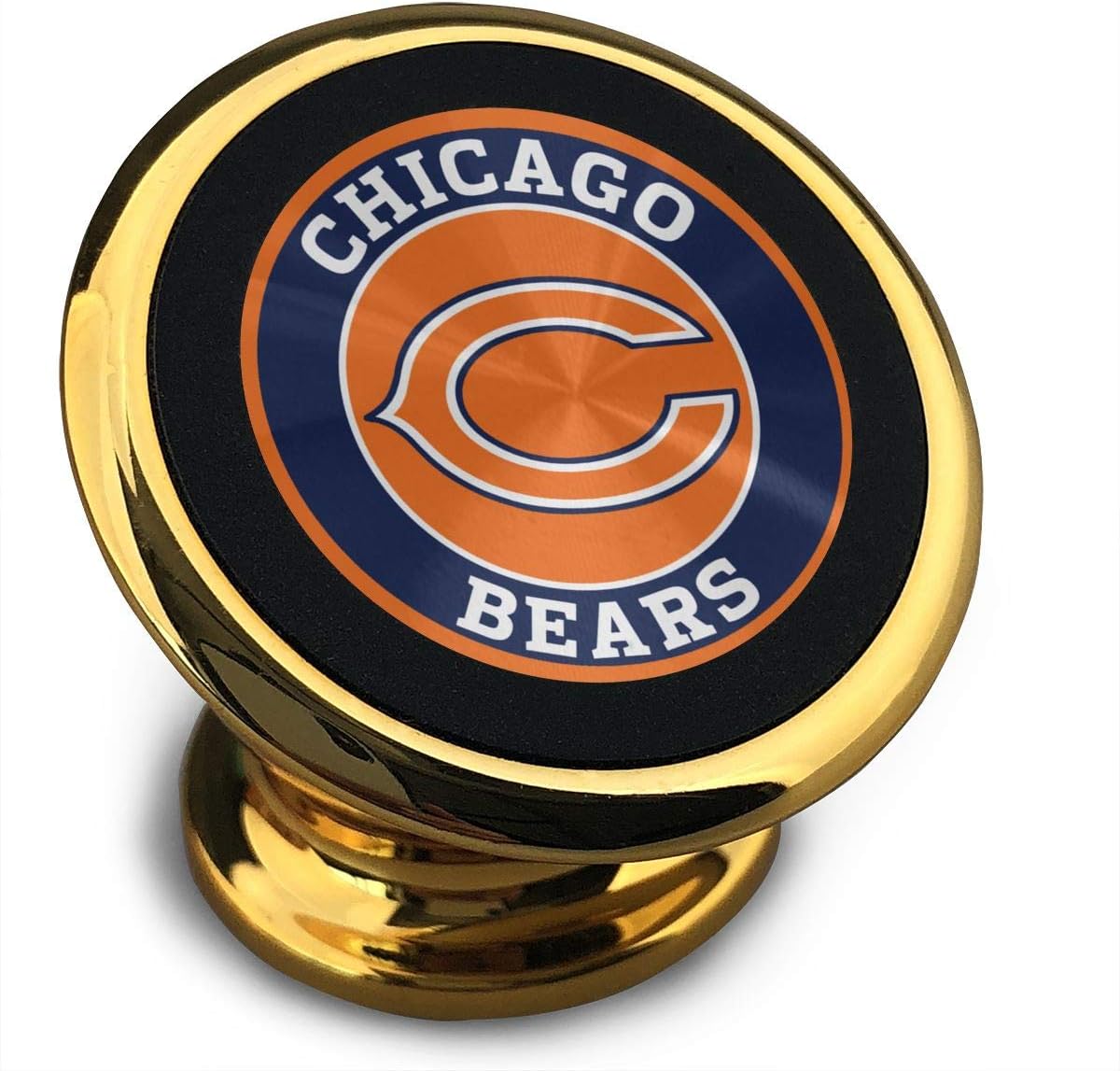 NA Chicago Bears Symbol Meaning Compatible with Any Smartphone Or GPS Yellow Universal Magnetic Mobile Phone Bracket Car Dashboard Car Mount