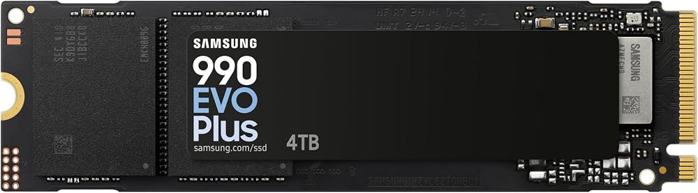 Samsung 990 EVO Plus 4TB NVMe M.2 SSD PCIe 4.0 x4 / 5.0 x2 MZ-V9S4T0BW