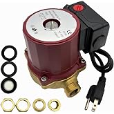 59896114 Circulator Pump 115V 1/25 HP Compatible with Grundfos UP15-18B5 | 1/2" Sweat End Open System Circulator,Bronze Recirculating Pump,Hot Water Recirculating Pump