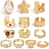 CHICUTIE Knuckle Rings Set For Women Stackable Joint Finger Midi Rings Dainty Cubic Crystal Zirconia Hollow Twist Cute Pack Jewelry Gift