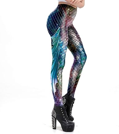 fish scale yoga pants