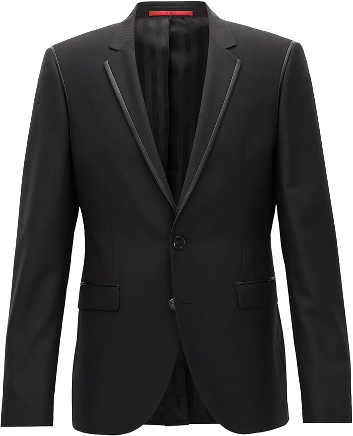 Herren Blazer Mit Gold-Stickerei | Schwarz | Slim Fit | Für Hochzeiten & Festliche Anlässe