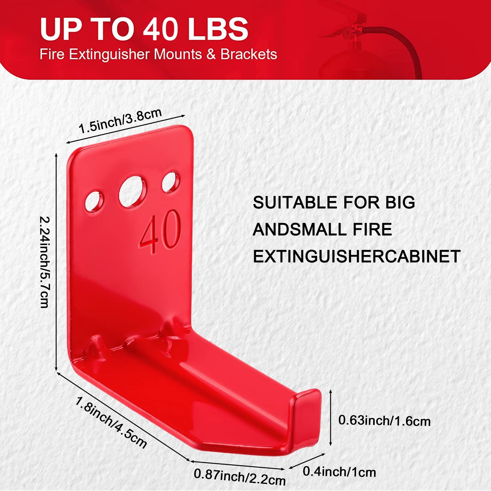 6 Pieces Fire Extinguisher Holder Extinguisher Mount And 6 Pieces Fire