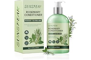 SUNSPEAK Rosemary Conditioner for Hair Growth: Thickening Moisturizing Conditioner for Men & Women with Mint Tea Tree Oil Biotin - Strengthening Formula for Anti-Hair Loss & Thinning Hair & Frizz-Control