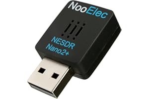 NOOELEC NESDR Nano 2 Plus - Tiny Black RTL-SDR USB Set (RTL2832U & R820T2) with Ultra-Low Phase Noise 0.5PPM TCXO, MCX Antenna