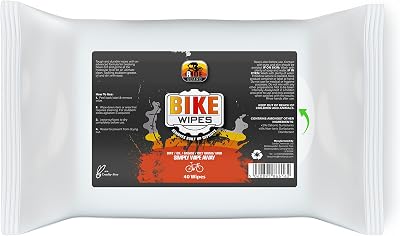 Ride Guard Bike Wipes Heavy Duty Cleaning 40 Pack Bicycle Dirt Grime Removal