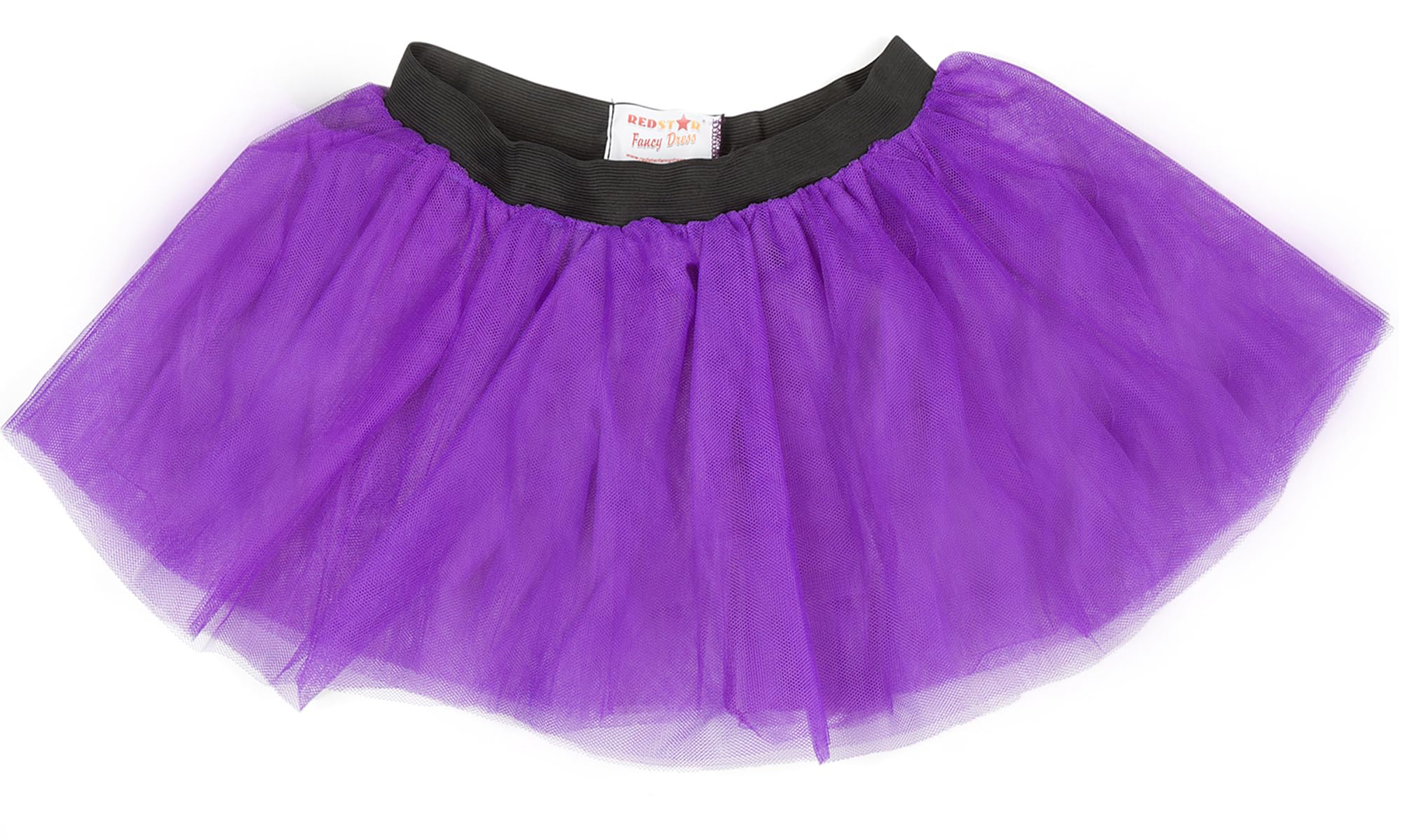 REDSTAR FANCY DRESS Ladies Neon Tutu Skirt 80s Party Outfit Hen Party Running Costume 1980s (14-22 UK, Purple)