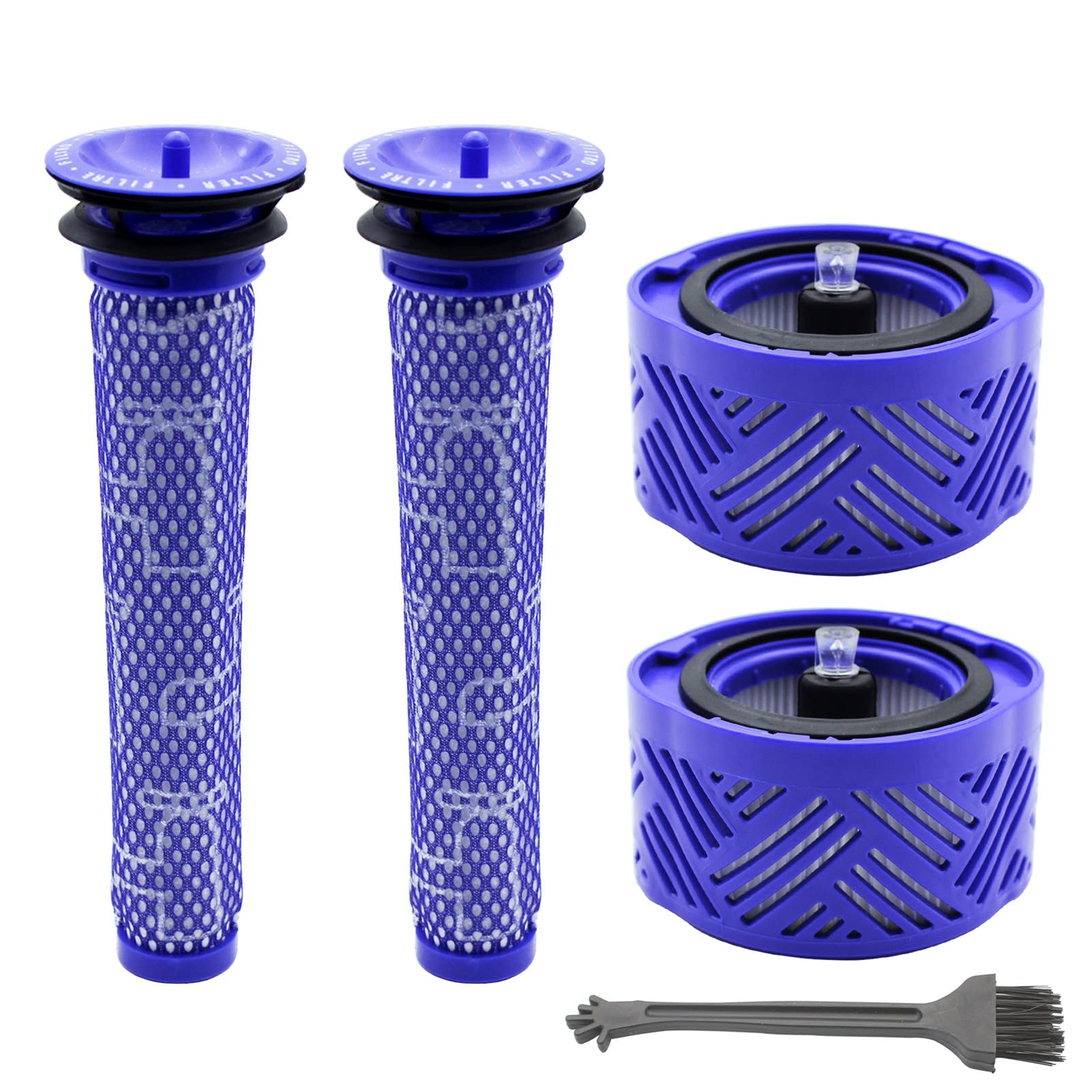 KENSHIRE 4 pack vacuum HEPA filters replacement compatible with Dyson V6 post filters Absolute Animal Motorhead parts replacement