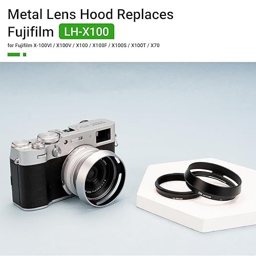 Lens Hood Fuji X100v Lens Adapter JJC Fujifilm X100V (also Fits