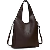 Herald Slouchy Hobo Shoulder Bag for Women Soft Retro Top Handle Crossbody Purses Tote Handbag with Adjustable Strap